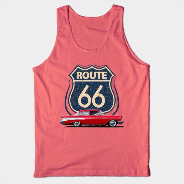 Route 66 Tank Top by Wearable Designs